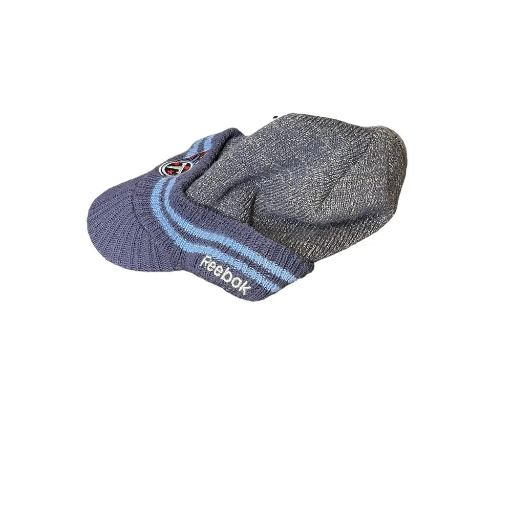 NFL Reebok On Field Men's Toby Winter Hat Titans Cap Blue One Size‎